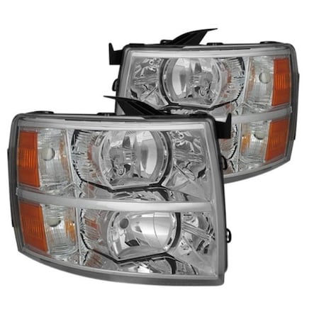 Spyder Chevy Silverado 1500 Chrome Factory Style Headlights 5076984